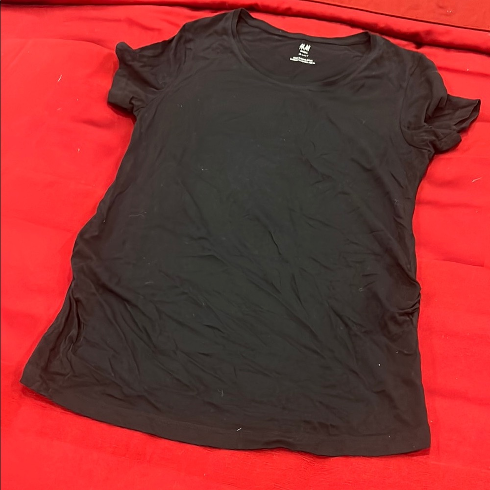 Women's Black Maternity T-Shirt